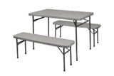 Table et bancs de camping pliables - CARREFOUR en promo chez Carrefour Table et bancs de camping pliables - CARREFOUR dans le catalogue Carrefour