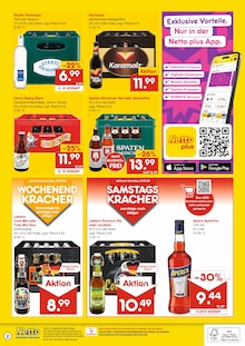Bier im Netto Marken-Discount Prospekt "DER ORT, AN DEM DU IMMER AUSGEZEICHNETE PREISE FINDEST." mit 2 Seiten (Schweinfurt)