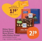 Nuss Klasse Angebote von Ritter Sport bei tegut Aalen für 1,59 €