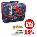 Cartable Spiderman - Marvel - Super U à Palaiseau Cartable Spiderman - Marvel en promo chez Super U Palaiseau à 19,99 €
