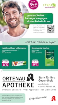 mea - meine apotheke Prospekt Unsere August-Angebote mit 4 Seiten