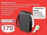 Aktuelles Etikettendrucker P22 Angebot bei GLOBUS in Duisburg ab 7,99 €