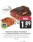 Hieber - Schwarzwälder Schinken Angebot im Prospekt Schwarzwälder Schinken bei Hieber im Prospekt "" für 1,89 €