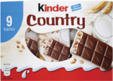 Barres chocolatées céréales - KINDER COUNTRY en promo chez Monoprix Barres chocolatées céréales - KINDER COUNTRY dans le catalogue Monoprix