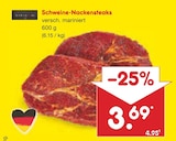 Schweine-Nackensteaks für 3,69 € bei Netto Marken-Discount im Angebot Schweine-Nackensteaks im aktuellen Netto Marken-Discount Prospekt