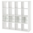 Aktuelles Regal mit 4 Einsätzen weiß/Glas Angebot bei IKEA in Moers ab 239,00 €
