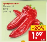 Aktuelles Spitzpaprika rot Angebot bei Netto Marken-Discount in Recklinghausen ab 1,89 €