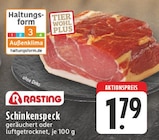 Schinkenspeck Angebote von Rasting bei EDEKA Duisburg für 1,79 €