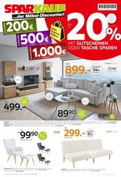 Ecksofa im Sparkauf Prospekt in Heilbronn Aktueller Sparkauf Prospekt mit Ecksofa, "XXXL-Taschen-Aktion", Seite 1