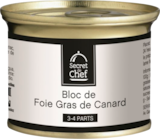 Promo BLOC DE FOIE GRAS DE CANARD SECRET DE CHEF à 5,99 € dans le catalogue Auchan Supermarché à Boulogne-Billancourt