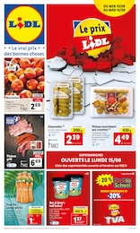 Catalogue Lidl à Lux, avec 1 page Prospectus Lidl à Lux, "Le prix Lidl", 1 page, 10/08/2022 - 16/08/2022