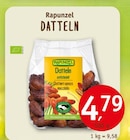 Datteln von Rapunzel im aktuellen Erdkorn Biomarkt Prospekt für 4,79 €