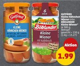 Kleine Hähnchen Wiener Angebote von Gutfried bei Penny Langenfeld für 1,99 €