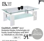 Aktuelles Couchtisch „SANDY“ Angebot bei Zurbrüggen in Essen ab 59,99 €