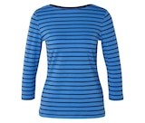 Shirt mit 3/4-Arm, blau-navy gestreift bei Tchibo im Supermarkt im Prospekt "" für 14,99 €