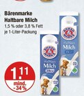 Aktuelle Milch Angebote bei V-Markt in Regensburg Aktuelles Haltbare Milch 1,5 % oder 3,8 % Fett Angebot bei V-Markt in Regensburg ab 1,11 €