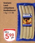 Aktuelles Gramann Landschlachterei Rostbratwurst Angebot bei GLOBUS in Salzgitter ab 5,99 €