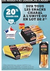 Promo 20% versés sur ma carte U sur tous les snacks Charal à l'unité ou en lot de 2 à  dans le catalogue Super U à Bruz