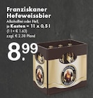 Hefeweissbier im Angebot bei TOP Getränke in Gütersloh Hefeweissbier Angebote von Franziskaner bei TOP Getränke Gütersloh für 8,99 €