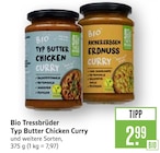 Typ Butter Chicken Curry Angebote von Bio Tressbrüder bei Marktkauf Aschaffenburg für 2,99 €