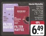 Filterkaffee Klassisch im Angebot bei EDEKA in Chemnitz Filterkaffee Klassisch Angebote von Eduscho bei EDEKA Chemnitz für 6,49 €