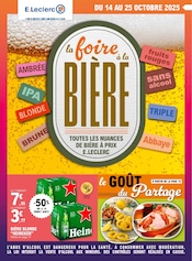 Prospectus Supermarchés E.Leclerc en cours à Limoux et alentours, "la foire à la BIÈRE", 28 pages, 14/10/2025 - 25/10/2025 Catalogue Supermarchés E.Leclerc en cours à Limoux et alentours, "la foire à la BIÈRE", 28 pages, 14/10/2025 - 25/10/2025