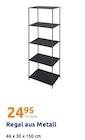 Regal aus Metall im Action Prospekt Regal aus Metall von im aktuellen Action Prospekt für 24,95 €