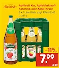 Aktuelles Apfelsaft klar, Apfeldirektsaft naturtrüb oder Apfel-Kirsch Angebot bei Netto Marken-Discount in Mannheim ab 7,99 €