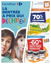 Catalogue Carrefour à Lille, avec 44 pages Prospectus Carrefour à Lille, "La rentrée à prix qui déchirent", 44 pages, 16/08/2022 - 29/08/2022