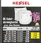 Hornbach Bielefeld - DK Kabelabzweigkasten Angebot im Prospekt DK Kabelabzweigkasten bei Hornbach im Bielefeld Prospekt für 3,46 €