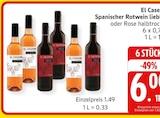El Caser Spanischer Rotwein lieblich bei EDEKA im Pritzwalk Prospekt für 1,49 €
