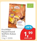 Waffeln-Kakao von Fruchtbar Pausenfreund im aktuellen budni Prospekt