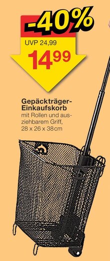 Jawoll Wegberg - Gepäckträger-Einkaufskorb Gepäckträger-Einkaufskorb Angebot bei Jawoll Wegberg im Prospekt "Aktuelle Angebote"