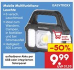 Mobile Multifunktions-Leuchte von EASYmaxx im aktuellen Netto Marken-Discount Prospekt für 9,99 €