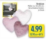 Herzkissen Angebote bei diska Dresden für 4,99 €