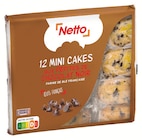 12 MINI CAKES AUX PÉPITES DE CHOCOLAT NOIR - NETTO dans le catalogue Netto