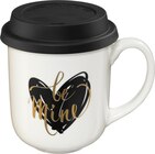 Kaffeebecher to go mit Silikondeckel "Be Mine" Angebot in Neckartailfingen Kaffeebecher to go mit Silikondeckel "Be Mine" im aktuellen Prospekt bei dm-drogerie markt in Neckartailfingen