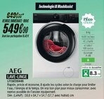 Lave-linge LFE6ED844B - AEG - Blanc Brun à Laval Lave-linge LFE6ED844B - AEG en promo chez Blanc Brun Laval à 549,90 €