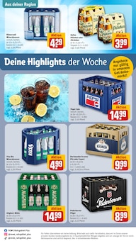 Wasser im aktuellen REWE Prospekt (Hamm) Wasser im REWE Prospekt "Dein Markt" mit 32 Seiten (Hamm)