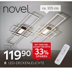LED-Deckenleuchte von Novel für 119,90 € bei XXXLutz Möbelhäuser im Angebot LED-Deckenleuchte von Novel im aktuellen XXXLutz Möbelhäuser Prospekt