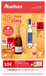 Prospectus Auchan Hypermarché à Saint-Pierre-de-Chandieu, "La foire aux vins", 36 pages, 07/03/2023 - 21/03/2023