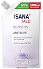 Arztseife Sensitiv Nachfüllbeutel Angebote von Isana Med bei Rossmann Borken für 1,89 €