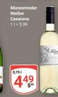 GLOBUS Grünstadt - Weißer Casanova Angebot im Prospekt Weißer Casanova bei GLOBUS im Grünstadt Prospekt für 4,49 €