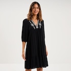 La Halle Mende - Promo Robe longueur genou avec broderie noir femme Promo Robe longueur genou avec broderie noir femme à 20,99 € dans le catalogue La Halle à Mende