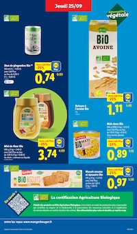 Promotion Biscuit Sésame dans le prospectus Lidl, valable du 25/09/2025 au 01/10/2025 Promo Biscuit Sésame dans le catalogue Lidl du moment à la page 9