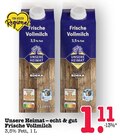 Frische Vollmilch Angebote von Unsere Heimat bei E center Wiesbaden für 1,11 €