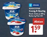 Cremig & Quarkig Vanille von Weihenstephan im aktuellen ALDI SÜD Prospekt für 1,59 €