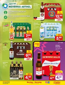 Wasser im Netto Marken-Discount Prospekt "Aktuelle Angebote" mit 68 Seiten (München)