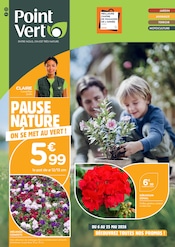 Promos Géranium dans le catalogue "PAUSE NATURE ON SE MET AU VERT !" de Point Vert Géranium en promo dans le catalogue Point Vert à la page 1
