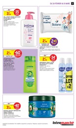 Prix et réduction Huile Cheveux dans le prospectus Intermarché Super en cours Offre Huile Cheveux dans le catalogue Intermarché Super du moment à la page 37